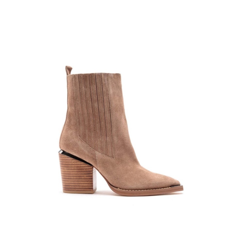 Bottines Chelsea Alma En Pena Chelsea Heel Beige Femme | JHJ-98389187